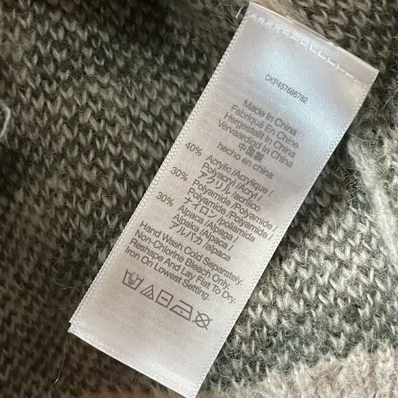 Madewell Alexia Alpaca‎ Mock Neck Sweater Size XS - Picture 6 of 8